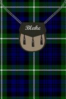 Blake Clan Tartan Journal/Notebook 1076351395 Book Cover