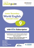 Cambridge Checkpoint Lower Secondary World English Teacher's Guide 9 with Boost Subscription 1398307718 Book Cover