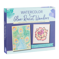 Watercolor Glue-Resist Wonders: Create Irresistible Art Using Glue and Watercolors 0760362300 Book Cover