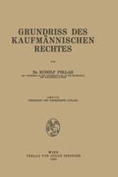 Grundriss Des Kaufmannischen Rechtes 3642940803 Book Cover