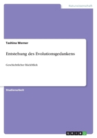 Entstehung des Evolutionsgedankens: Geschichtlicher R?ckbllick 3640812174 Book Cover
