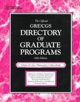 The Official GRE CGS Directory of Graduate Programs: Arts, Humanities, Other Fields 0446396265 Book Cover