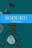 Soduku: 200 Puzzles 1539196569 Book Cover