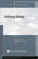 Evaluating Strategy 1118005139 Book Cover