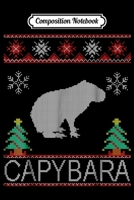 Composition Notebook: Capybara Ugly Christmas Journal/Notebook Blank Lined Ruled 6x9 100 Pages 1697523072 Book Cover