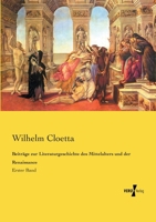 Beiträge zur Literaturgeschichte des Mittelalters und der Renaissance: Erster Band (German Edition) 3737224536 Book Cover