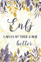 Enfj: Can Play Your Game Better: ENFJ Gifts - MBTI Personality Lined Notebook Featuring Purple Leaves on Golden Marble Background 1705906931 Book Cover