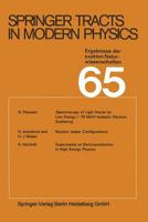 Springer Tracts in Modern Physics: Ergebnisse der exakten Naturwissenschaften 3662155745 Book Cover