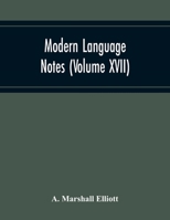 Modern Language Notes 9354216838 Book Cover