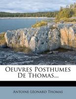 Oeuvres Posthumes de Thomas... 1274575214 Book Cover