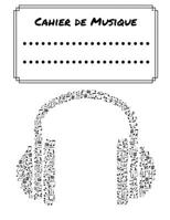 Cahier de musique: Cahier de partitions Notes de marbre blanc vierge / Cahier pour musiciens cadeau, 120 pages, 8,5x11, Couverture souple 3, Matte Finish Parfait pour apprendre B08424L3NJ Book Cover