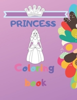 Princess Coloring Book: activity book, for Girls, fun, kids B08GLQVXWZ Book Cover