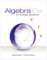 Algebra for College Students 6th edition by Jerome E. Kaufmann, Karen Schwitters (1999) Hardcover 0495105104 Book Cover
