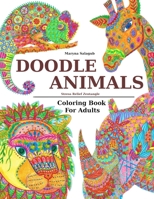 Doodle Animals Stress Relief Zentangle Coloring Book For Adults 1673054935 Book Cover