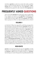 Frequently Asked Questions, Volume 2 1927923190 Book Cover
