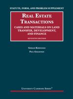 Statute, Form, and Problem Supplement to Real Estate Transactions: Transfer, Development, and Finance, 7th 159941354X Book Cover