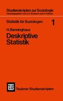 Statistik Fur Soziologen 1: Deskriptive Statistik 3519101343 Book Cover