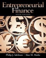 Entrepreneurial Finance. Philip J. Adelman, Alan M. Marks 0133140512 Book Cover