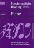 Specimen Sight-reading Tests: Piano: Grade 1 1854727664 Book Cover