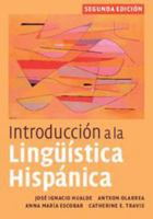 Introducci�n a la Ling�istica Hisp�nica 052100540X Book Cover