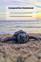 Composition Notebook: Cute Sea Turtle Ocean Lover Beach Themed Notebook or Journal 1686260792 Book Cover