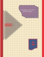 Graph Paper Notebook 8.5 x 11 IN, 21.59 x 27.94 cm: 1 & 1/3 inch squares =3 squares per inch, perfect binding, non-perforated, Double-sided ... Paper, Grid Paper, or Squared Paper Notebook 1675633746 Book Cover