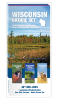 Wisconsin Nature Set: Field Guides to Wildlife, Birds, Trees & Wildflowers of Wisconsin 1620051745 Book Cover
