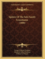 Spiders Of The Sub-Family Lyssomanae 1011512297 Book Cover