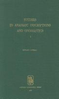 Studies in Aramaic Inscriptions and Onomastics. 9061860199 Book Cover