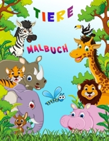 Tiere Malbuch: Aktivitätsbuch für Kinder 9189478460 Book Cover