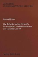 Die Rolle Der Rechten Hirnhaelfte Im Verstaendnis Von Phraseolexemen Mit Und Ohne Kontext 3906755517 Book Cover