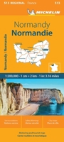 France: Normandy Map 513: Normandy Map 513 (Michelin Maps, 513) 2067258656 Book Cover