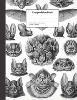 Composition Book Wide-Ruled Bats Scientific Illustrations: School Classroom Notebook 1086892887 Book Cover