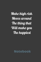 Make high risk moves around the think that will make you the happiest (progress) B084Z66C2C Book Cover
