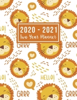 2020-2021 Two Year Planner: 2020-2021 see it bigger planner Lion Face Design Monthly Schedule Organizer - Agenda Planner For The Next Two Years, 24 Months Calendar, Appointment Notebook Large Size ( S 1698675976 Book Cover
