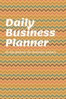 Daily Business Planner: 45 day planner for small business owners - gold chevron cover 6x9in 1711812412 Book Cover