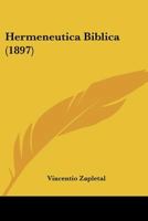 Hermeneutica Biblica 1018839577 Book Cover