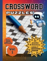 50 Crossword Puzzles: For Adults-With solutions B0BQXW8KJ9 Book Cover