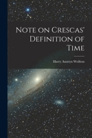 Note on Crescas' Definition of Time B0BPTSCBRS Book Cover