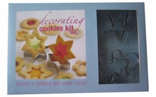 Decorating Cookies Kit [With 4 Cookie Cutters] 1849750572 Book Cover