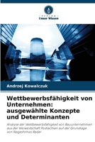 Wettbewerbsfähigkeit von Unternehmen: ausgewählte Konzepte und Determinanten (German Edition) 6207184092 Book Cover