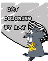 Cat Coloring by Rat: Creative Cat Coloring Book 1535335386 Book Cover