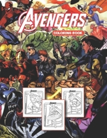 Avengers Coloring Book: Fabulous Avengers coloring book for kids and adults B08HTG62JQ Book Cover