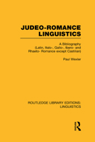 Judeo-Romance Linguistics: A Bibliography 0415727359 Book Cover