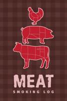Meat Smoking Log: The Must-Have Meat Smoking Accessories For Pitmasters Smokers; Meat Smoking Notebook Gift; Blank Meat Smoking Recipe Log; BBQ Log Book; Blank Pitmaster Cookbook; Pitmaster Barbecue N 1078444617 Book Cover