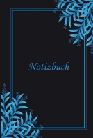 Notizbuch: DIN A5 Liniert 120 Seiten Reise Journal Organizer Schreibheft Planer Tagebuch Notizheft Notiz-Block Diary Heft Bullet Journal Weihnachten Schwarz mit blauen Blumen Pflanzen Schleierkraut Ra 1660655196 Book Cover