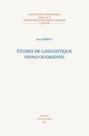 Etudes de Linguistique Finno-Ougrienne 9042915811 Book Cover