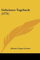 Geheimes Tagebuch. 1274431964 Book Cover