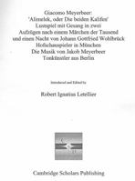 Giacomo Meyerbeer: 'Alimelek, Oder Die Beiden Kalifen' 1847184588 Book Cover