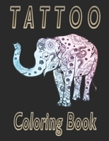 Realistic Tattoos Coloring Book for Adults: Pretty Tattoo Designs: Scary Tatts: Horror Realistic Ink Designs and Body Art. B08TZBTPL9 Book Cover